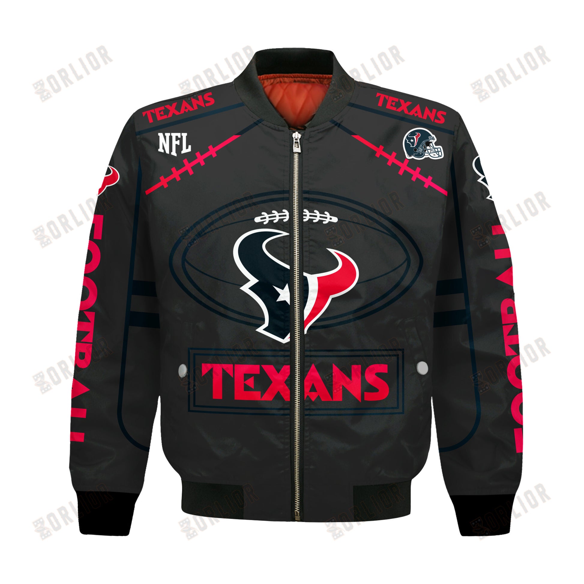 Houston Texans Football Team 2024- 25 Victory Is Ours Bomber Jacket