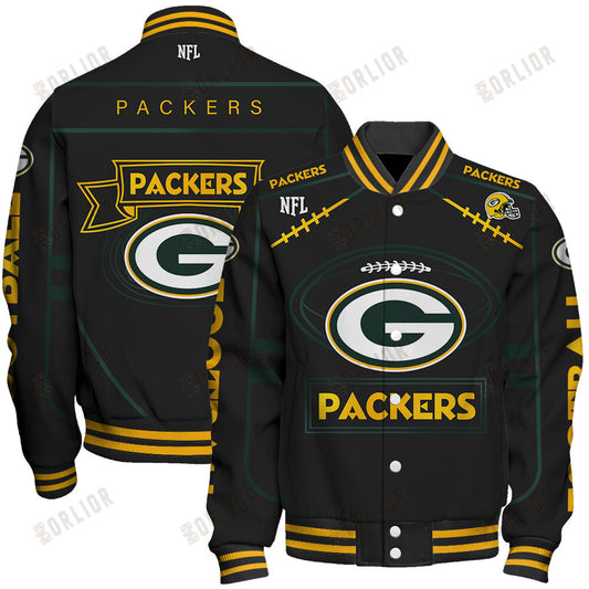 Green Bay Packers Football Team 2024- 25 Victory Is Ours Unisex Varsity Jacket