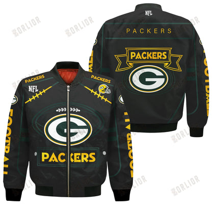Green Bay Packers Football Team 2024- 25 Victory Is Ours Bomber Jacket