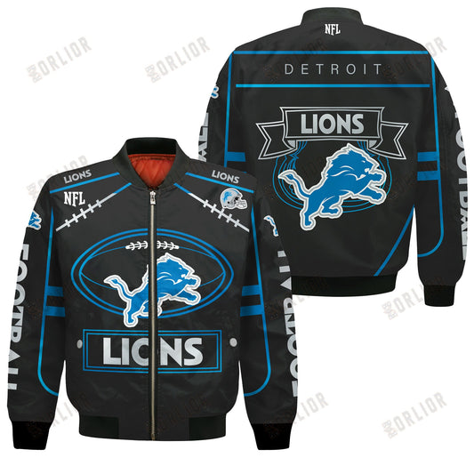 Detroit Lions Football Team 2024- 25 Victory Is Ours Bomber Jacket