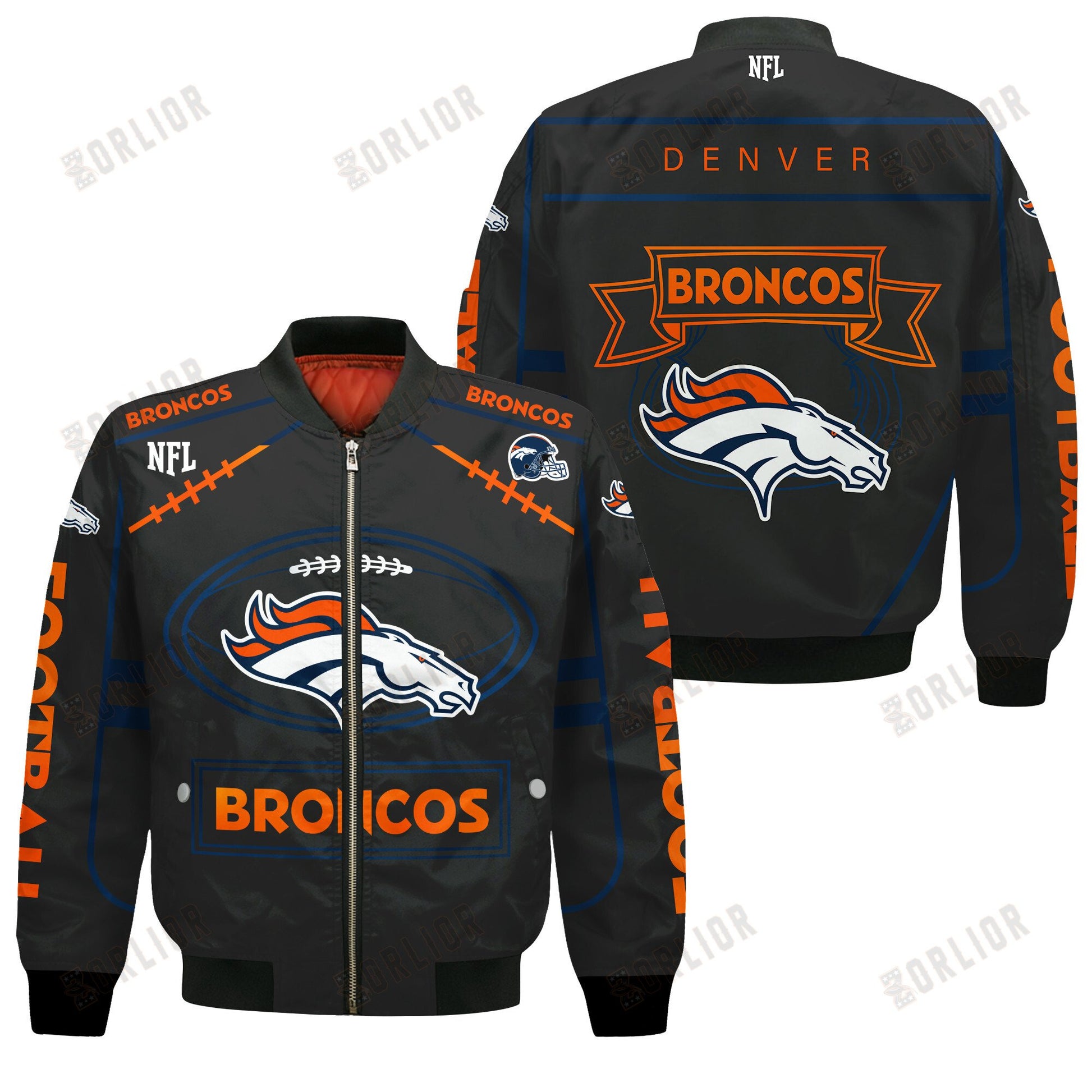 Denver Broncos Football Team 2024- 25 Victory Is Ours Bomber Jacket