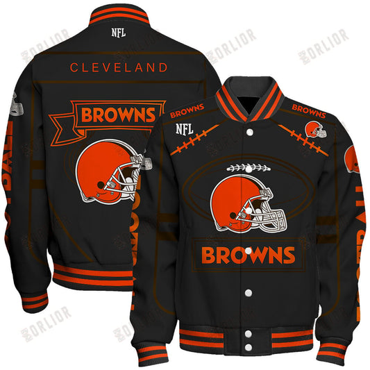 Cleveland Browns Football Team 2024- 25 Victory Is Ours Unisex Varsity Jacket