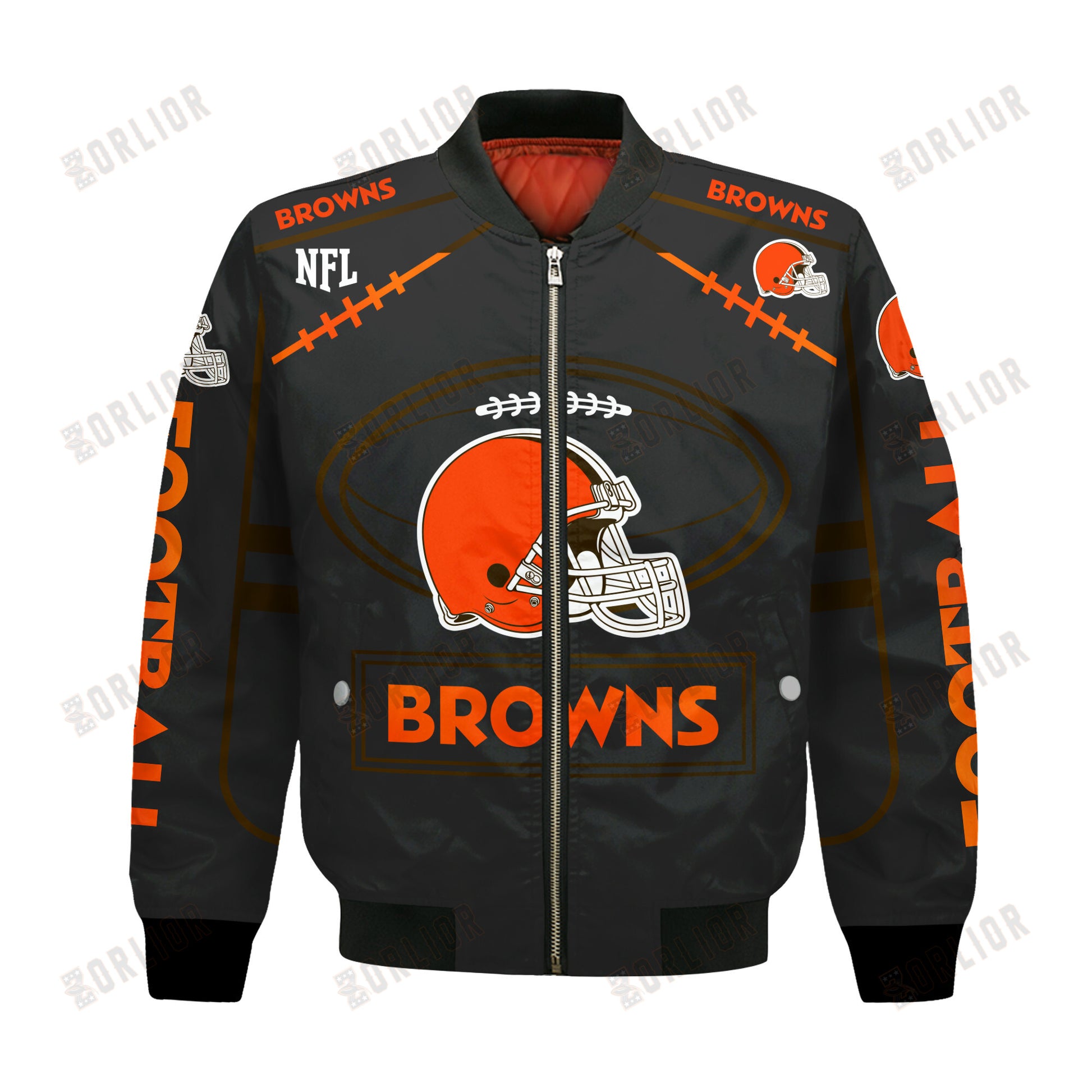 Cleveland Browns Football Team 2024- 25 Victory Is Ours Bomber Jacket
