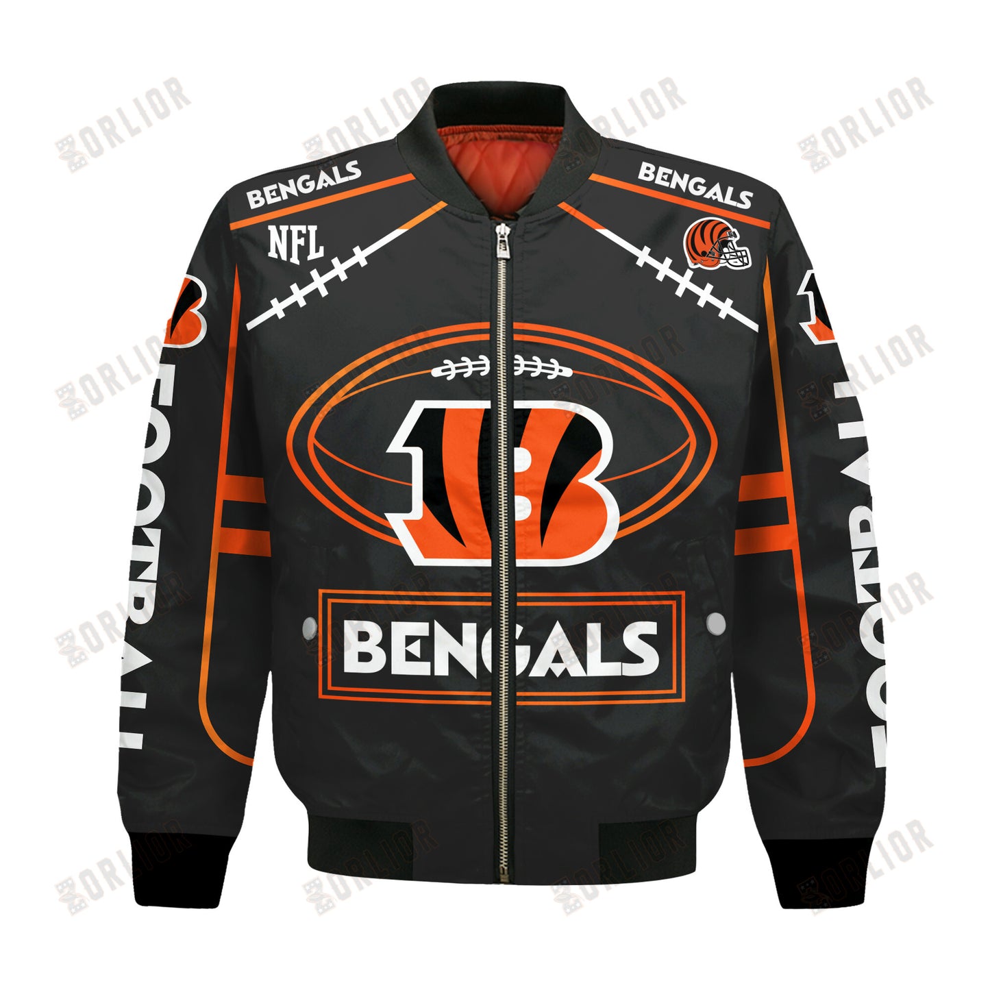 Cincinnati Bengals Football Team 2024- 25 Victory Is Ours Bomber Jacket