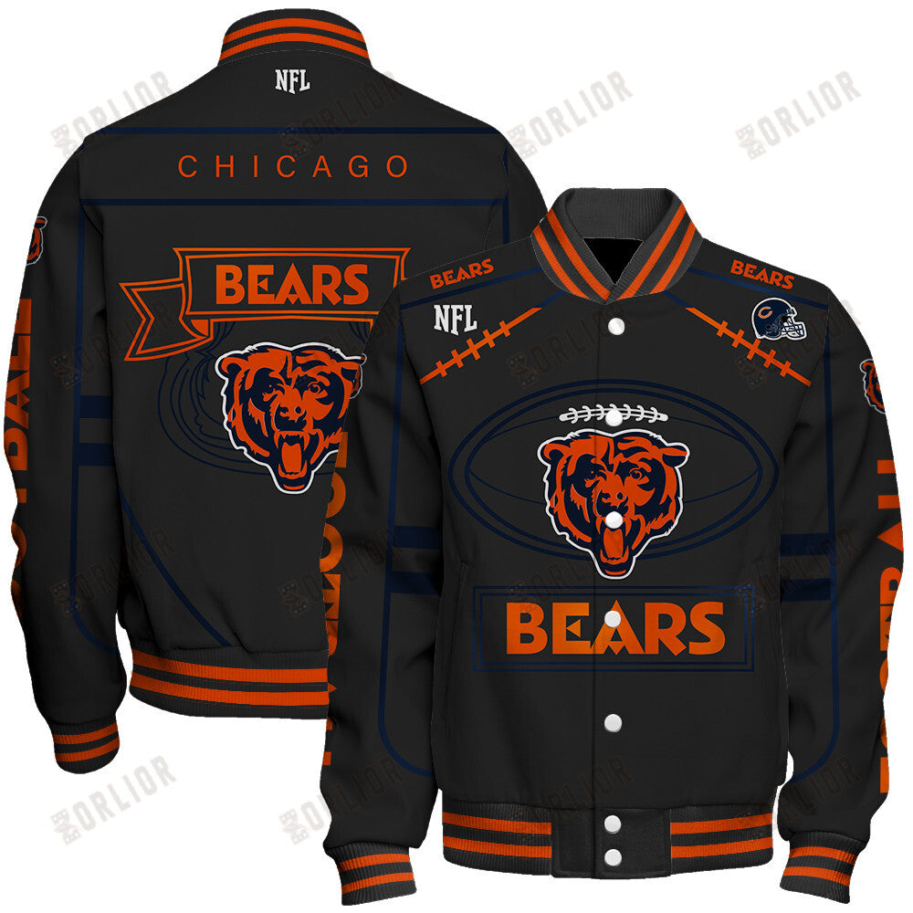 Chicago Bears Football Team 2024- 25 Victory Is Ours Unisex Varsity Jacket