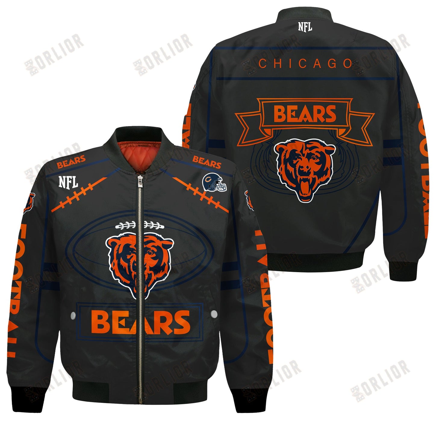Chicago Bears Football Team 2024- 25 Victory Is Ours Bomber Jacket