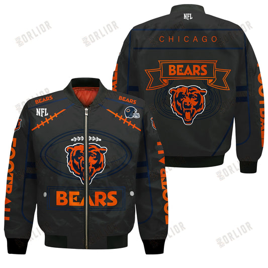 Chicago Bears Football Team 2024- 25 Victory Is Ours Bomber Jacket