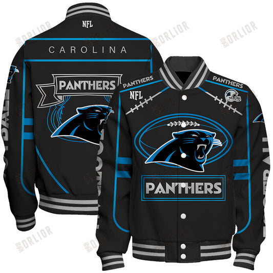 Carolina Panthers Football Team 2024- 25 Victory Is Ours Unisex Varsity Jacket