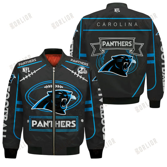 Carolina Panthers Football Team 2024- 25 Victory Is Ours Bomber Jacket