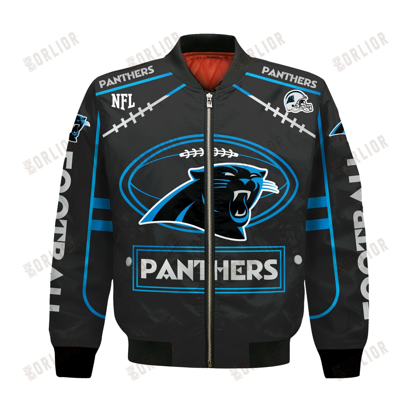 Carolina Panthers Football Team 2024- 25 Victory Is Ours Bomber Jacket