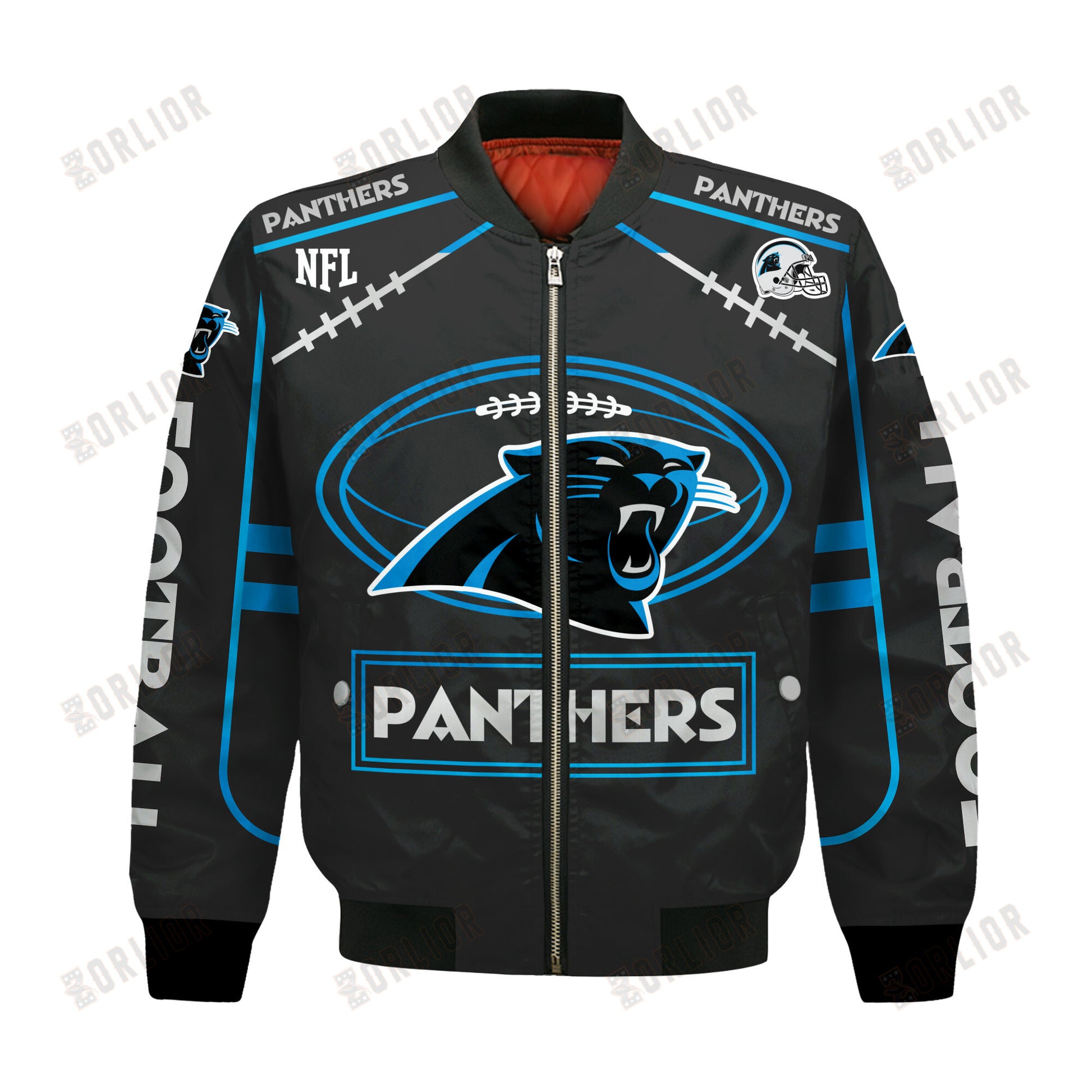 Carolina Panthers Football Team 2024- 25 Victory Is Ours Bomber Jacket