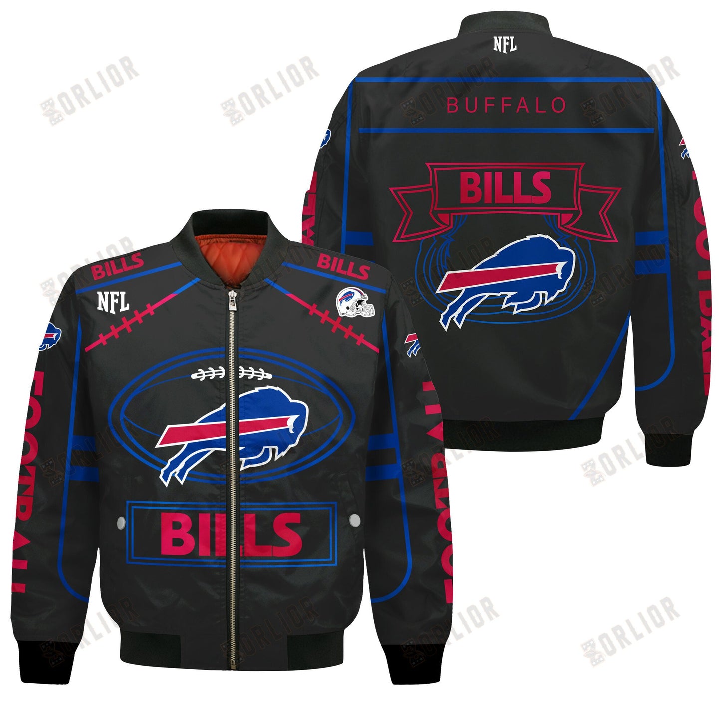 Buffalo Bills Football Team 2024- 25 Victory Is Ours Bomber Jacket