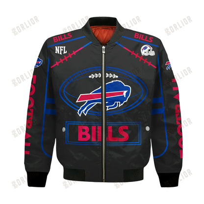 Buffalo Bills Football Team 2024- 25 Victory Is Ours Bomber Jacket