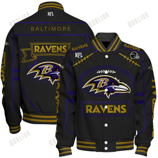 Baltimore Ravens Football Team 2024- 25 Victory Is Ours Unisex Varsity Jacket