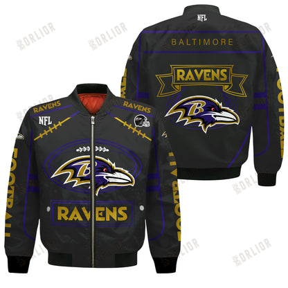 Baltimore Ravens Football Team 2024- 25 Victory Is Ours Bomber Jacket