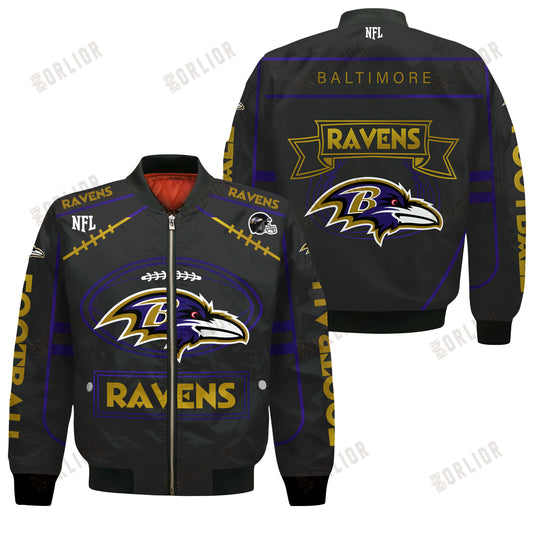 Baltimore Ravens Football Team 2024- 25 Victory Is Ours Bomber Jacket