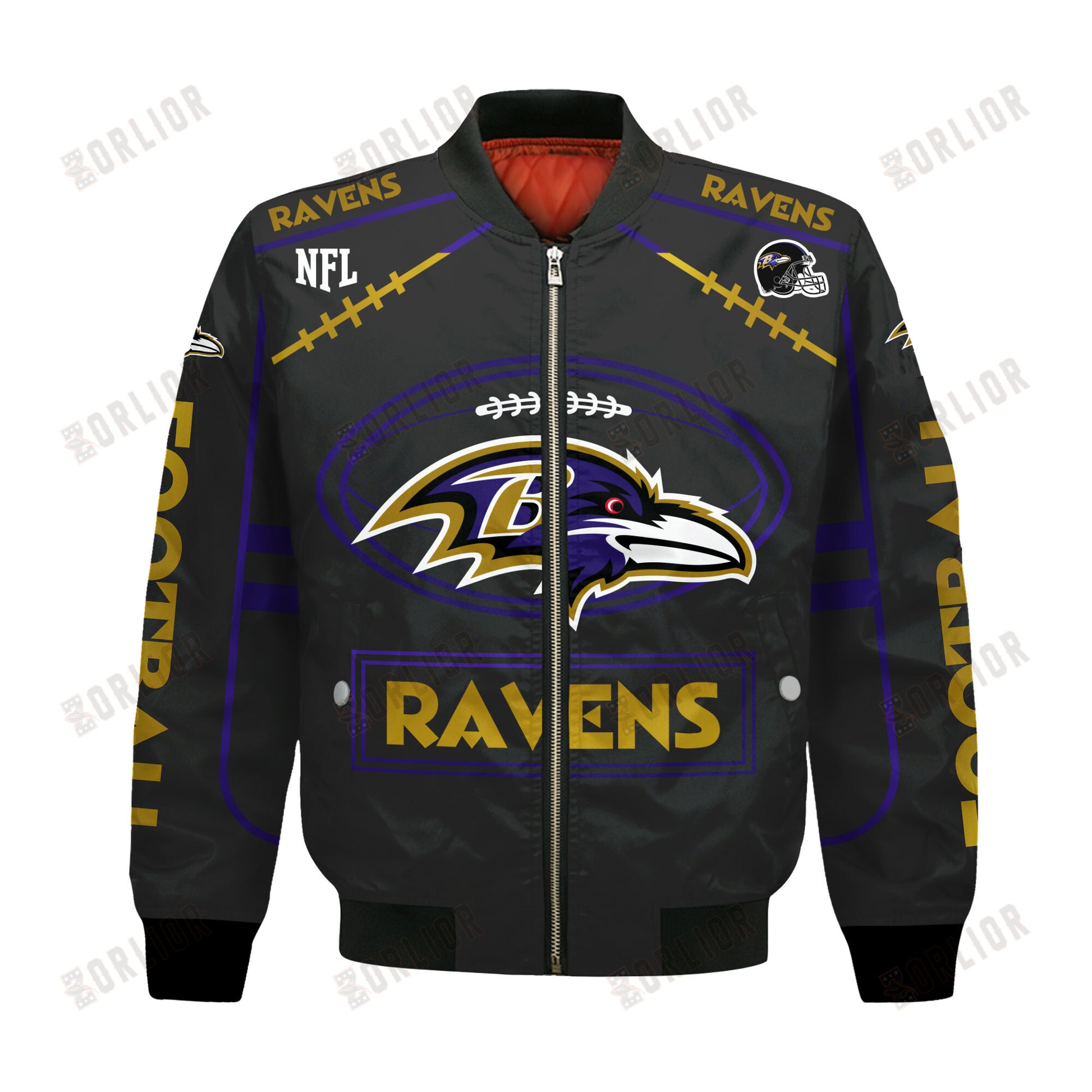 Baltimore Ravens Football Team 2024- 25 Victory Is Ours Bomber Jacket