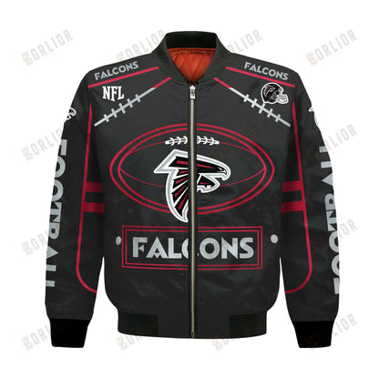 Atlanta Falcons Football Team 2024- 25 Victory Is Ours Bomber Jacket