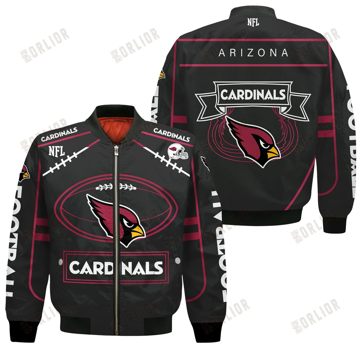Arizona Cardinals Football Team 2024- 25 Victory Is Ours Bomber Jacket