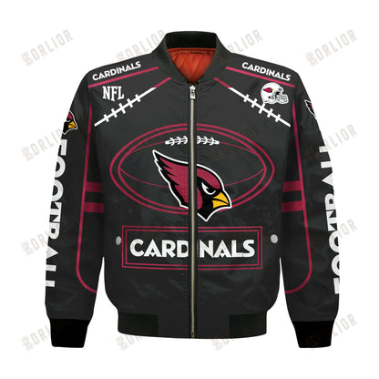 Arizona Cardinals Football Team 2024- 25 Victory Is Ours Bomber Jacket
