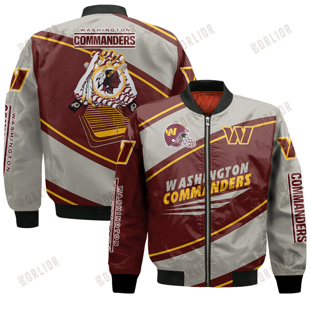 Washington Commanders Football Team 2024- 25 Seismic Shake Bomber Jacket