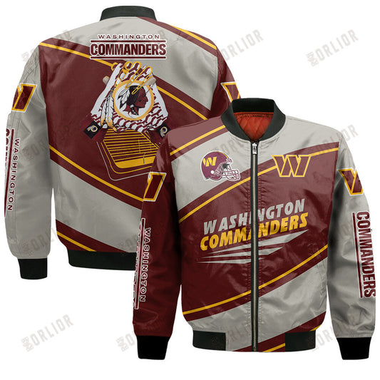 Washington Commanders Football Team 2024- 25 Seismic Shake Bomber Jacket