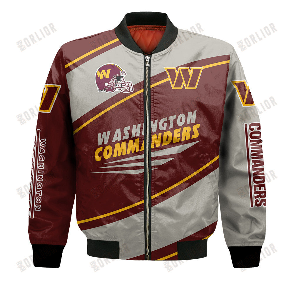 Washington Commanders Football Team 2024- 25 Seismic Shake Bomber Jacket