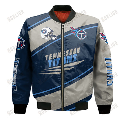 Tennessee Titans Football Team 2024- 25 Seismic Shake Bomber Jacket