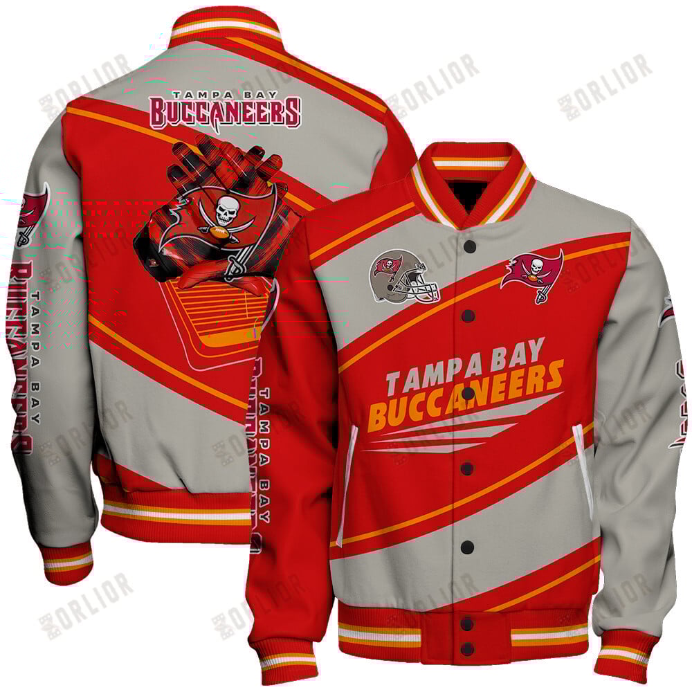 Tampa Bay Buccaneers Football Team 2024- 25 Seismic Shake Unisex Varsity Jacket