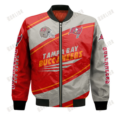 Tampa Bay Buccaneers Football Team 2024- 25 Seismic Shake Bomber Jacket