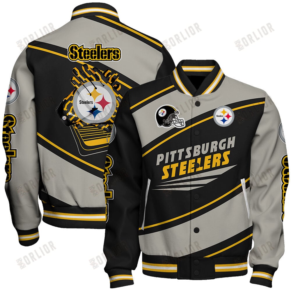 Pittsburgh Steelers Football Team 2024- 25 Seismic Shake Unisex Varsity Jacket