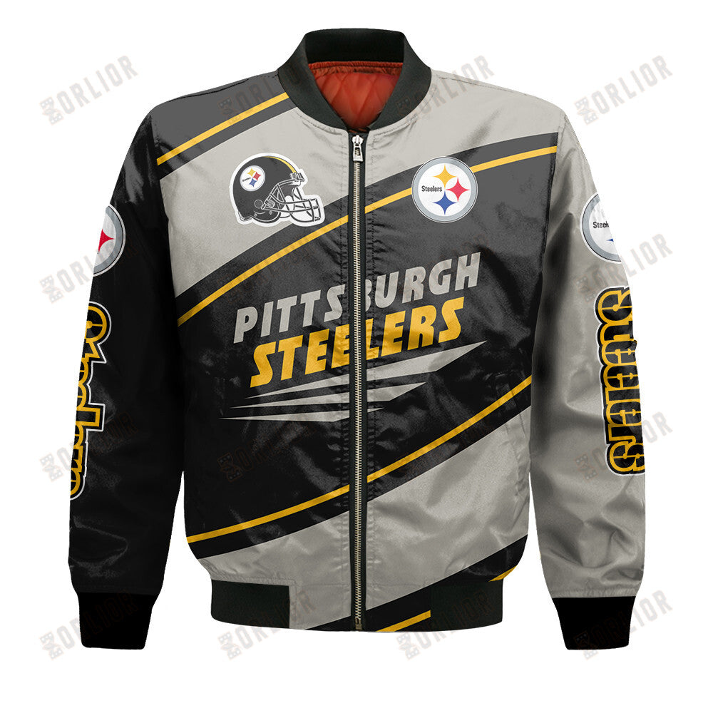 Pittsburgh Steelers Football Team 2024- 25 Seismic Shake Bomber Jacket