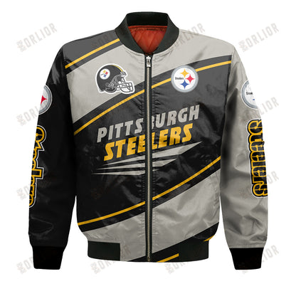 Pittsburgh Steelers Football Team 2024- 25 Seismic Shake Bomber Jacket