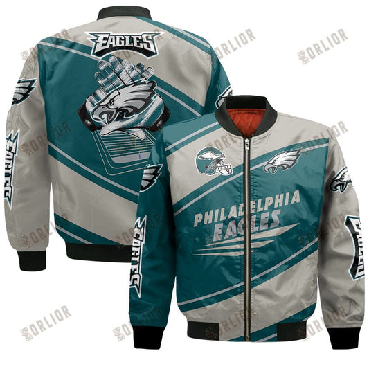 Philadelphia Eagles Football Team 2024- 25 Seismic Shake Bomber Jacket