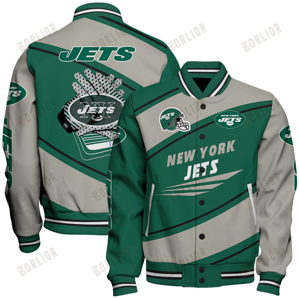 New York Jets Football Team 2024- 25 Seismic Shake Unisex Varsity Jacket