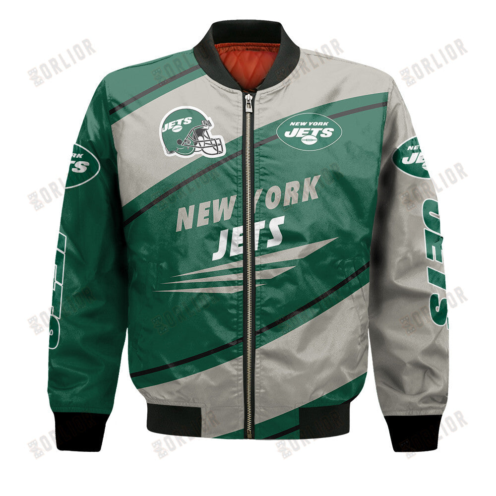 New York Jets Football Team 2024- 25 Seismic Shake Bomber Jacket