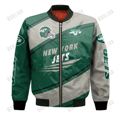 New York Jets Football Team 2024- 25 Seismic Shake Bomber Jacket