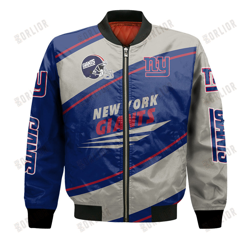 New York Giants Football Team 2024- 25 Seismic Shake Bomber Jacket