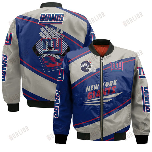 New York Giants Football Team 2024- 25 Seismic Shake Bomber Jacket