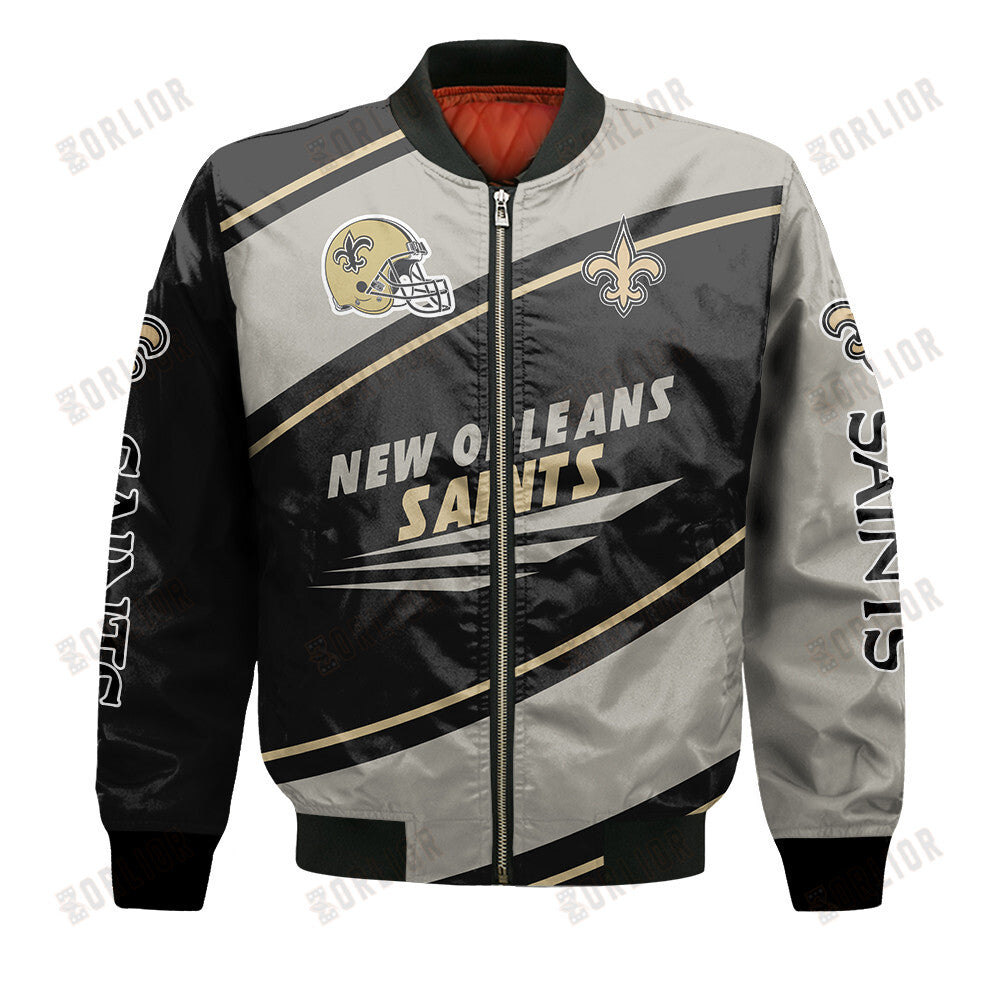New Orleans Saints Football Team 2024- 25 Seismic Shake Bomber Jacket