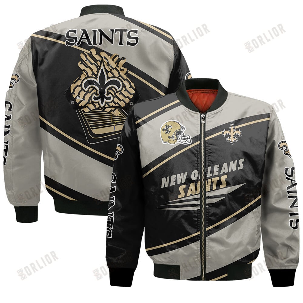 New Orleans Saints Football Team 2024- 25 Seismic Shake Bomber Jacket