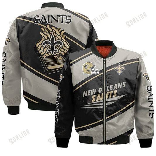 New Orleans Saints Football Team 2024- 25 Seismic Shake Bomber Jacket