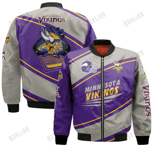 Minnesota Vikings Football Team 2024- 25 Seismic Shake Bomber Jacket