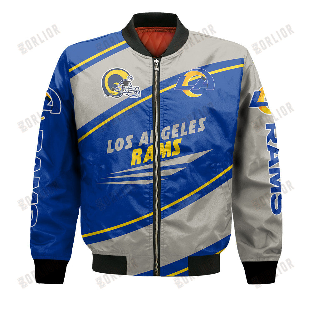 Los Angeles Rams Football Team 2024- 25 Seismic Shake Bomber Jacket