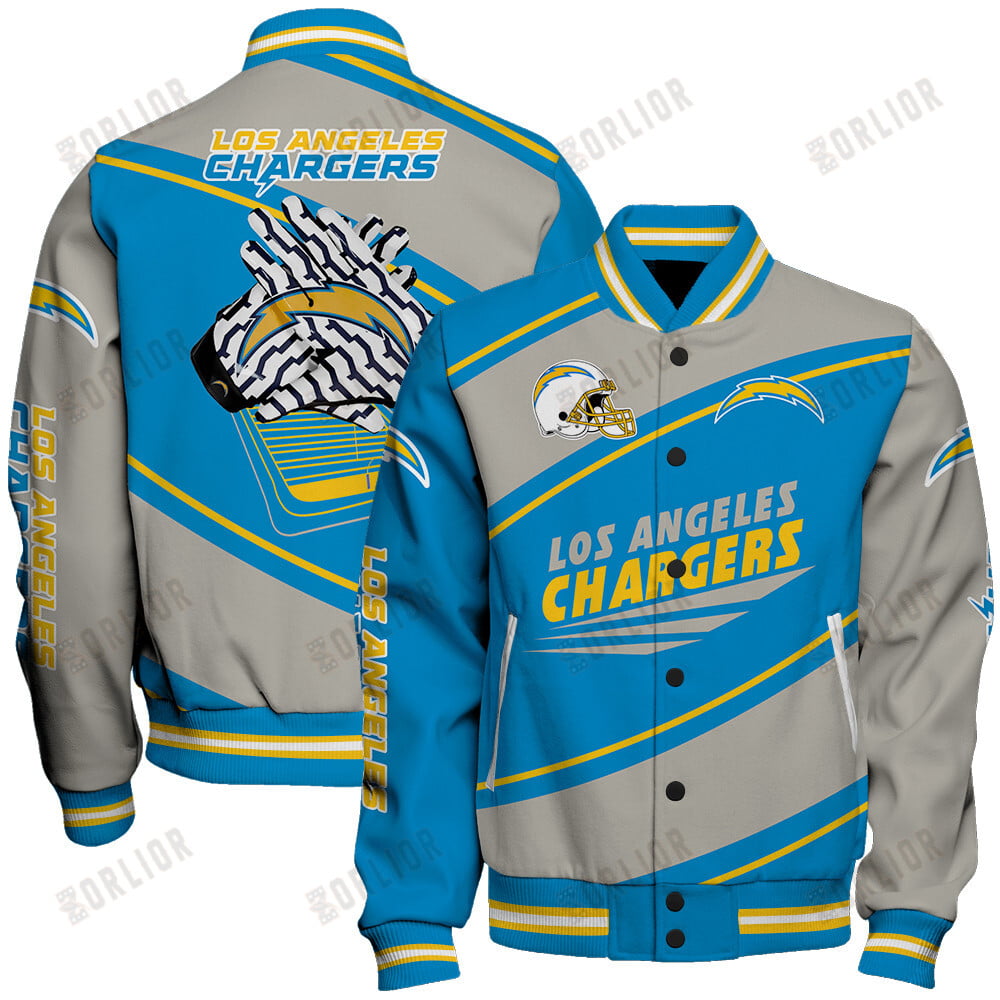 Los Angeles Chargers Football Team 2024- 25 Seismic Shake Unisex Varsity Jacket