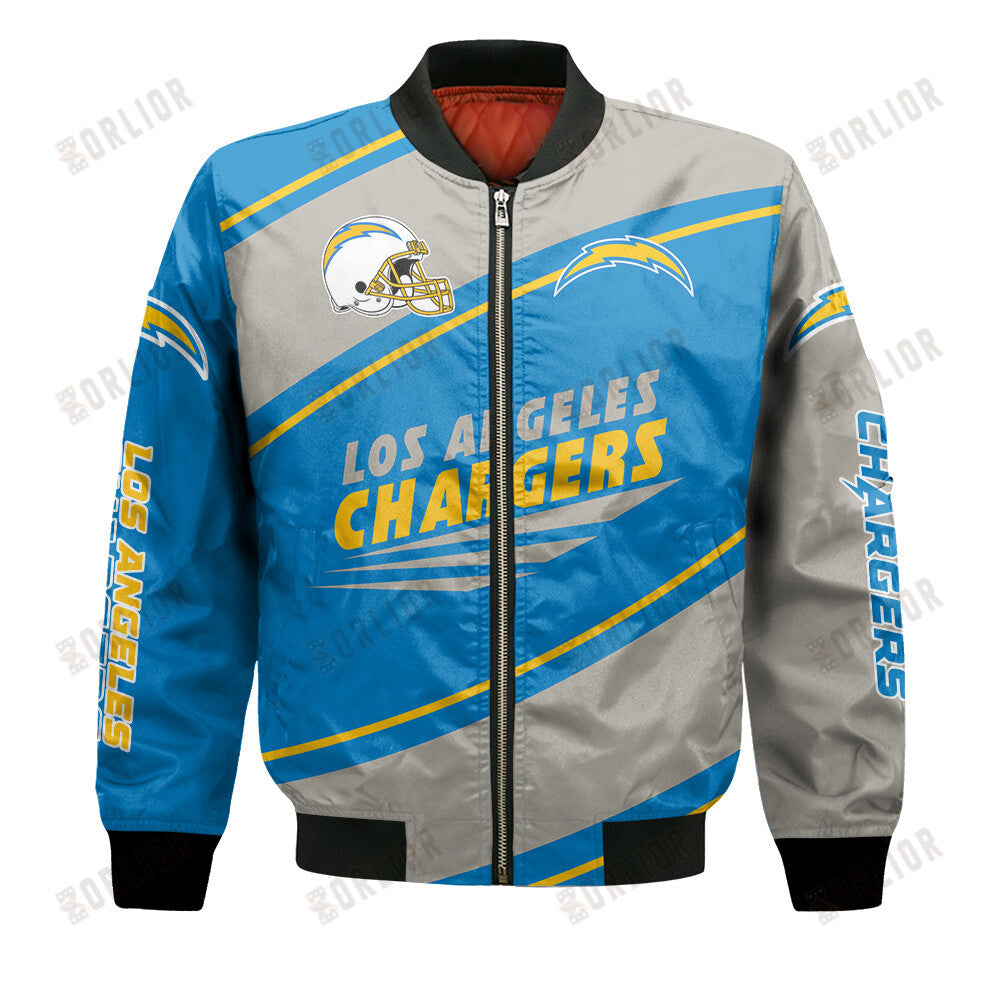 Los Angeles Chargers Football Team 2024- 25 Seismic Shake Bomber Jacket