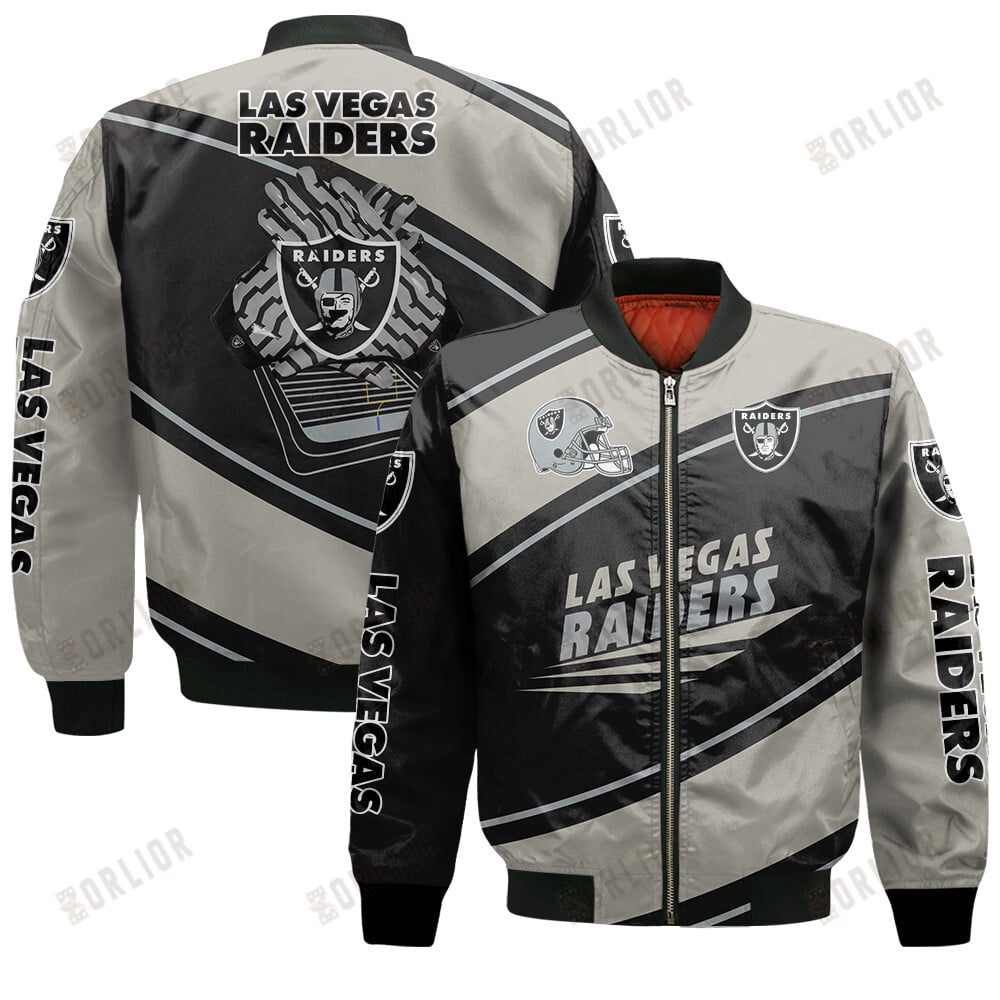 Las Vegas Raiders Football Team 2024- 25 Seismic Shake Bomber Jacket