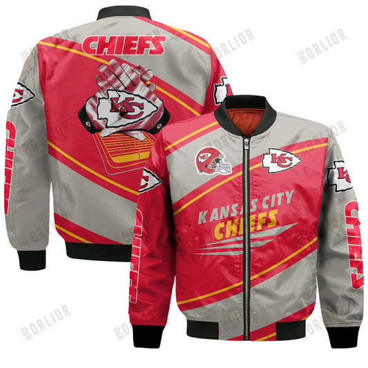 Kansas City Chiefs Football Team 2024- 25 Seismic Shake Bomber Jacket