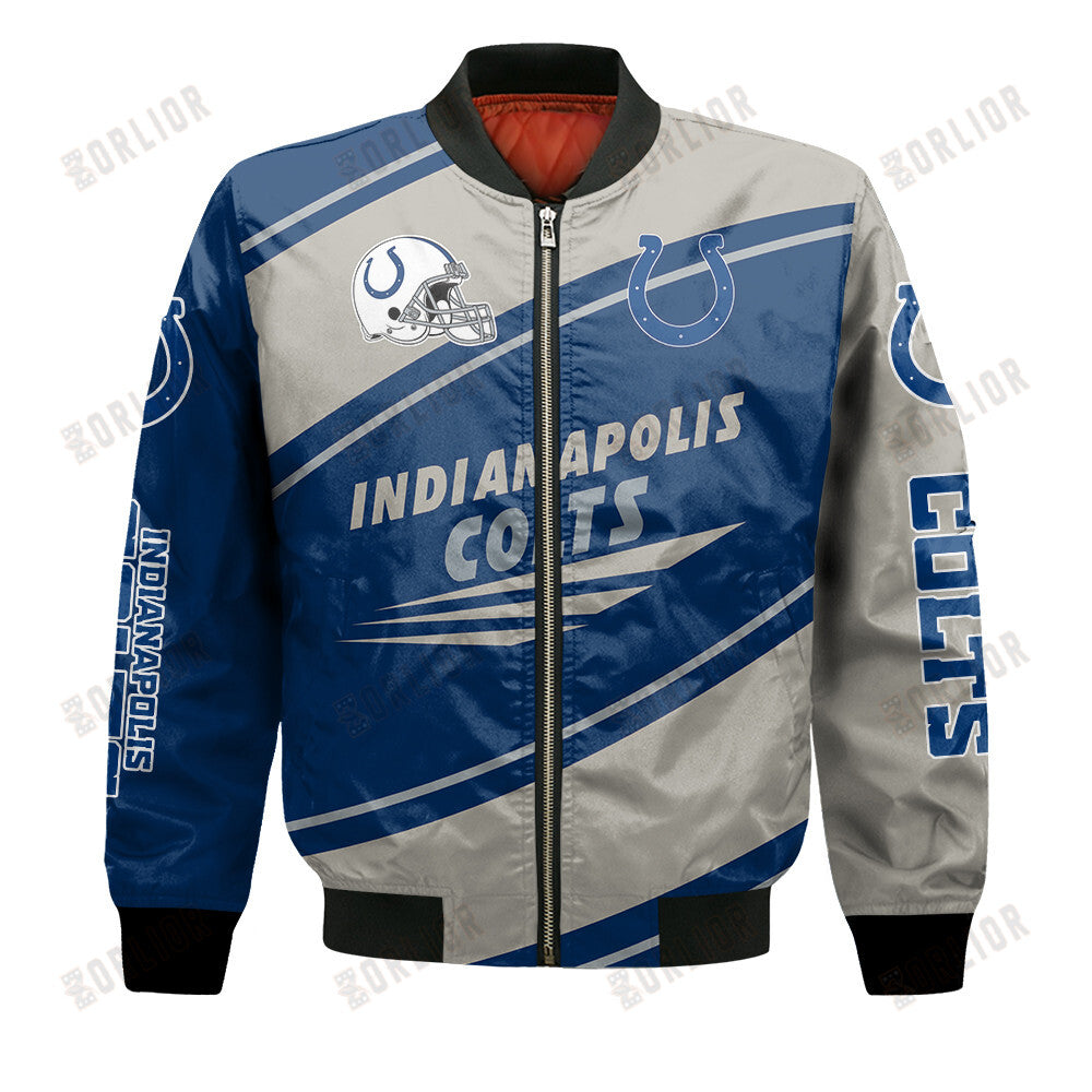 Indianapolis Colts Football Team 2024- 25 Seismic Shake Bomber Jacket
