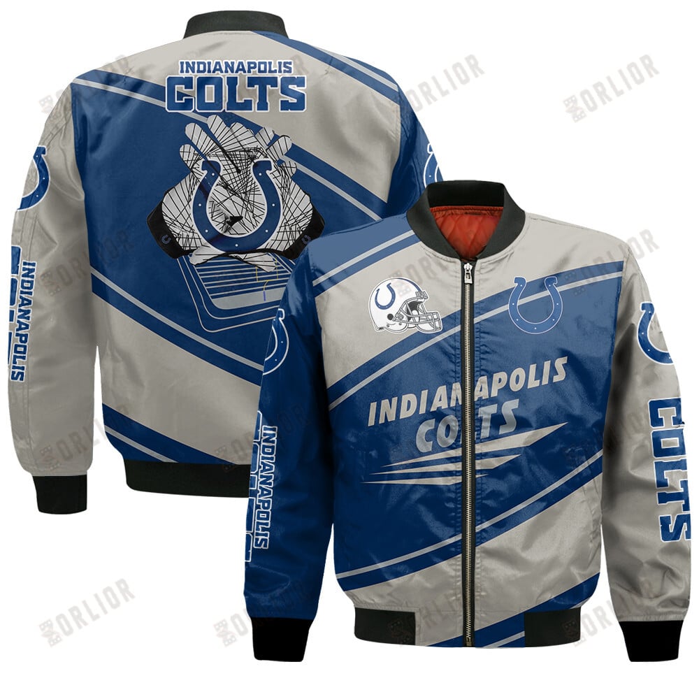 Indianapolis Colts Football Team 2024- 25 Seismic Shake Bomber Jacket